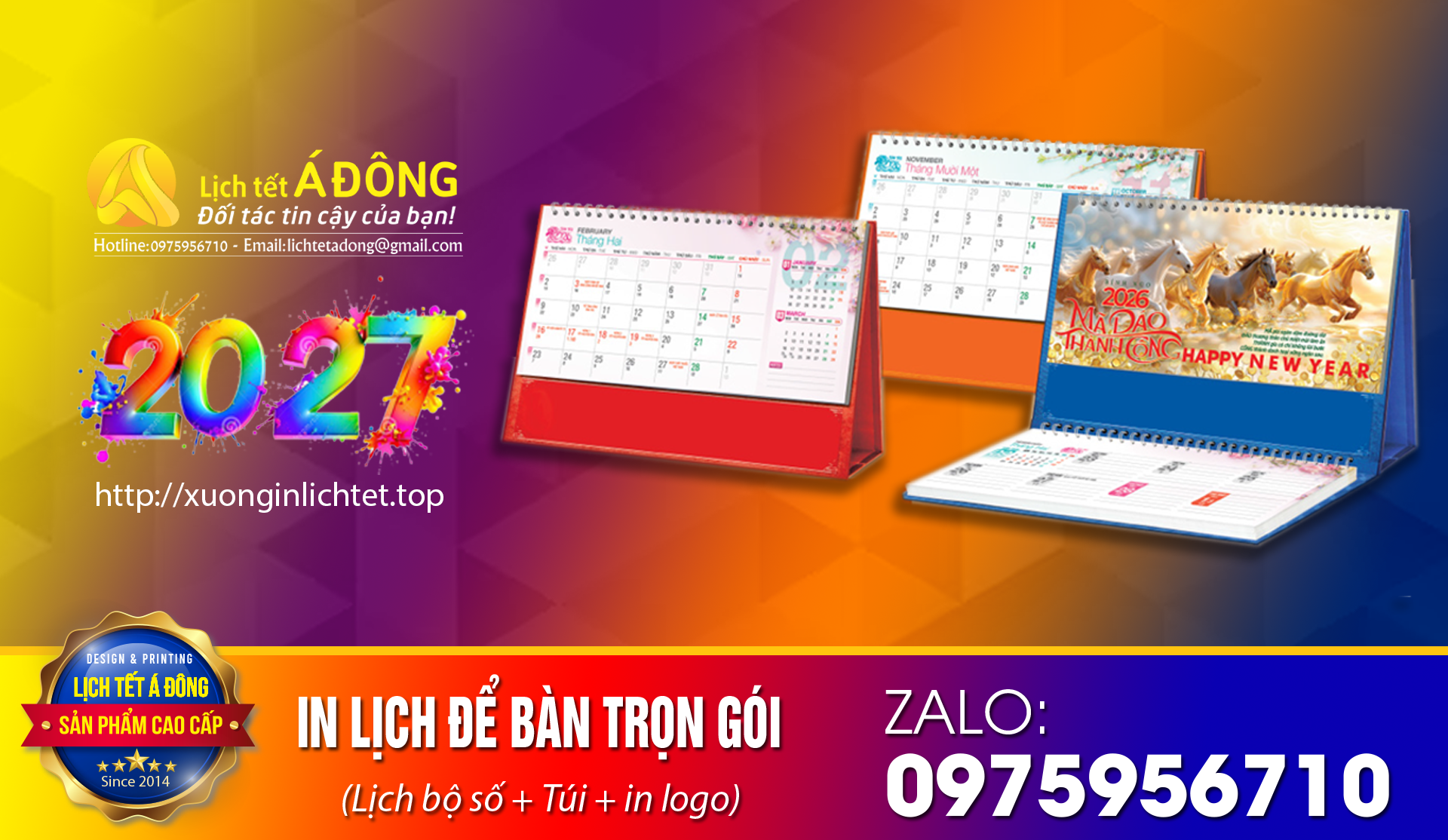 Xu Hướng In Lịch Bàn 2027 Tại TPHCM: Giải Pháp Quà Tặng Doanh Nghiệp Đột Phá & Báo Giá Chi Tiết