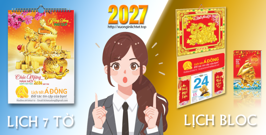 Nên Chọn Lịch Bloc Hay Lịch Treo Tường? Cẩm Nang Chọn Quà Tết 2027 Hoàn Hảo